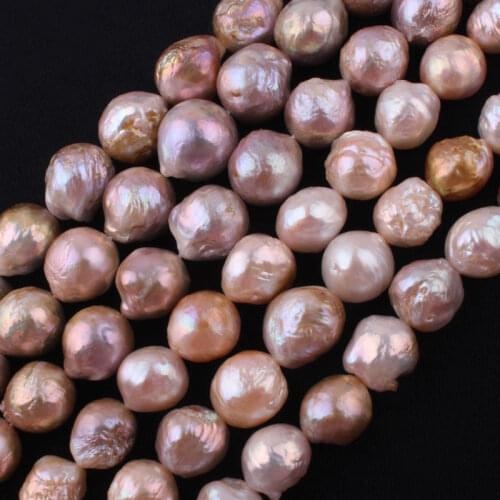 Natural Multicolor Freshwater Pearl Near round 12-13MM loose Beads Spacer Strand 14.5"