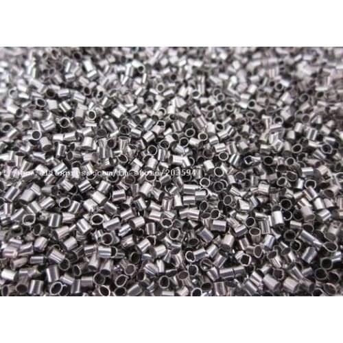 10000pcs Crimp Beads -2mm Crimp Tube End Beads Findings