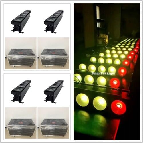 20pcs+Flightcase) Disco Dot LED Blinder Bar Light RGB LED Matrix Stage Event LED COB Blinder 5x30