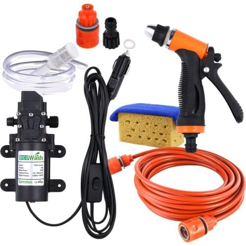 Car Washer Gun Pump High Pressure Cleaner Car Care 12V Portable Washing Machine Electric Cleaning Auto Device Self-priming Tool