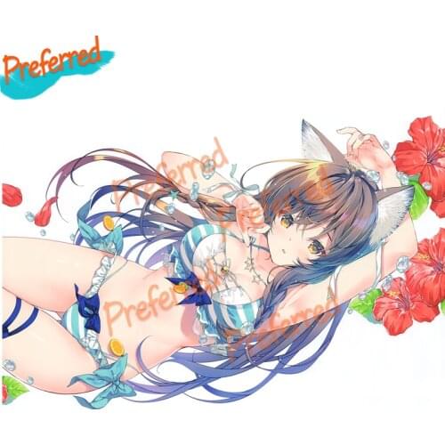 Sexy Exquisite Girl Creative Action Figure Anime Car Stickers Decal Anime Cute Auto Accessories