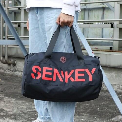 Sports Fitness Bag Men Dry and Wet Separation of Shoes Bit Training Yoga Bag Large Capacity Hand Luggage Bag Outdoor Travel Bag