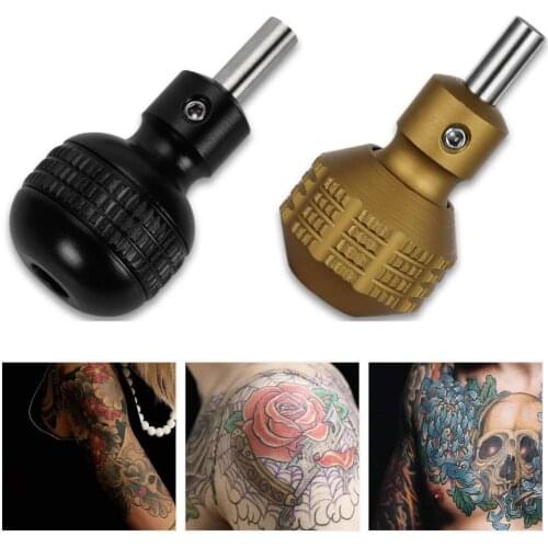 ATOMUS Professional Anti-slip Handle Cartridge Grip Tube Retro Design Aluminum Alloy Tattoo Machine Supply Handle Grip Tube