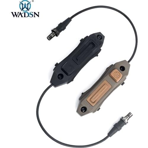WADSN Tactical Augmented Dual Function Tape Switch Button For SF M300 M600 Airsoft Weapon Light Fit Keymod Mlok Picatinny Rails
