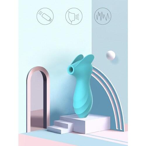 VSEXDO Silicone Vagina Sucking Vibrators 6 Speed Vibrating Sex Suction Clit Stimulator Sex Toys for Woman Masturbation Massager