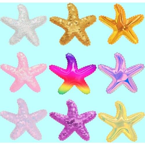 New Selling Sweet Cartoon Color Sequined Starfish Princess Hairpin Duckbill Clip Barrettes for Women Girls Accessories Headwear