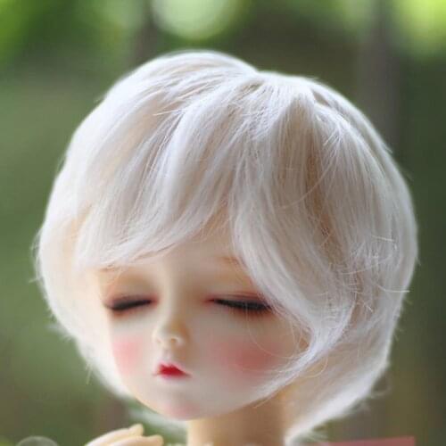 1/3 1/4 1/6 Bjd SD Doll Wig Wire Short Wig High Temperature BJD Super Dollfile Hair Wig