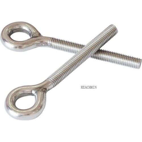 10PCS/LOT M4 M5 M6 M8 M10 M12 M16 304 Stainless Steel Lifting Eye Bolts Round Ring Screw Bolt