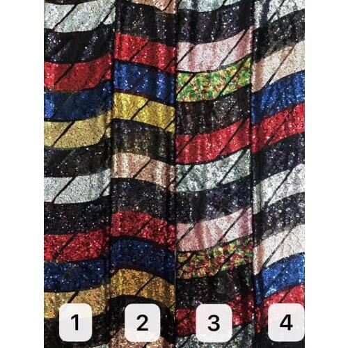 130-135cm mesh base fashion sequined fabric,wave pattern sequined fabric,XERY191025E