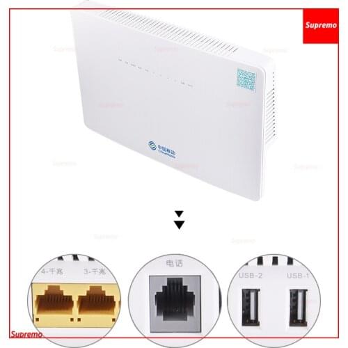 4pcs/lot Second hand HS8546V 4GE+1tel+2usb+wifi 2.4G&5.0g dual-band Xpon hgu ONU ONT ge pots Wifi Modem xpon onu 802.11ac