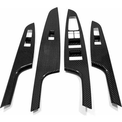 ABS Car Door Window Glass Panel Armrest Lift Switch Button Cover Trim For Hyundai Tucson 2015-2018 2019 Car Styling Accessories