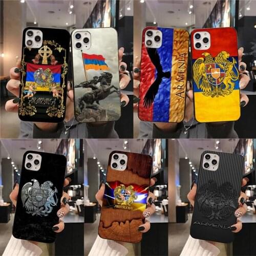 Armenia Armenians Flag Phone Case For iphone 12 11 Pro Max Mini XS Max 8 7 6 6S Plus X 5S SE 2020 XR cover