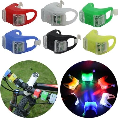 Bicycle Light Waterproof Silicone Night Riding Safety Warning Lantern MTB Decoration Rear Lamp Outdoor Cycling Bike Accessories