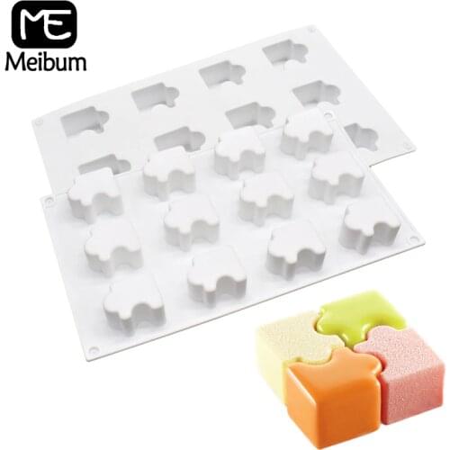 Meibum Cake Mold Puzzle Mousse Dessert Mould Silicone Molds Muffin Pan Pastry Form Cake Decorating Tools Baking Accessories