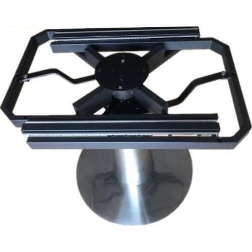 Deformation Rock Plate Rotating Table Telescopic Table Rotating Shelf Function Guide Rail Rail Iron Frame