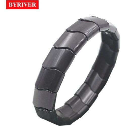 Natural Real Tourmaline Health Bracelet Germanium Stone Negative Ion Energy Magnetic Healthcare Hand Chain for Men Women