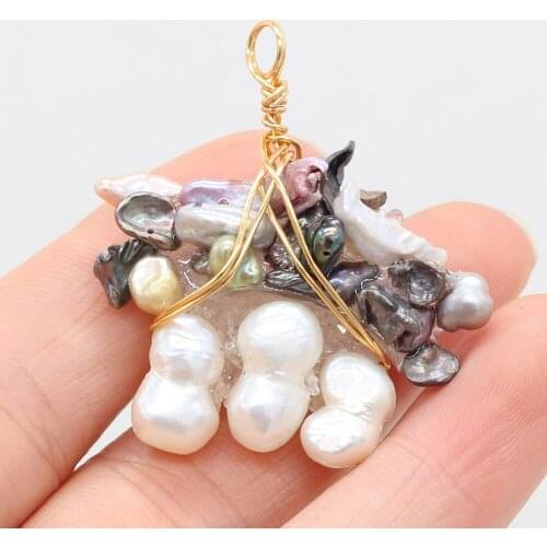 New Style Fashion Pendant Natural Freshwater Pearl Irregular Winding For Jewelry Making DIY Necklace Bracelet Accessory