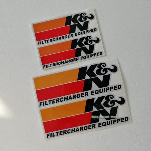 Reflective Vinyl Sticker For K&N Filter Charger Equipped Motorcycle Stickers Motocross MOTO Decals Rode Muscle