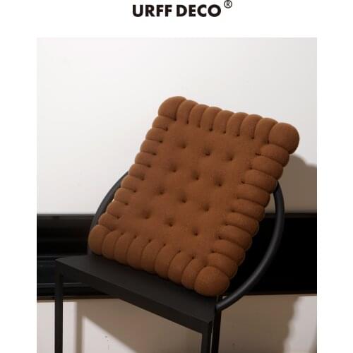 Biscuit cushion thickened short pile cute pillow chocolate cushion cushion floor cushion chair cushions for dining chairs
