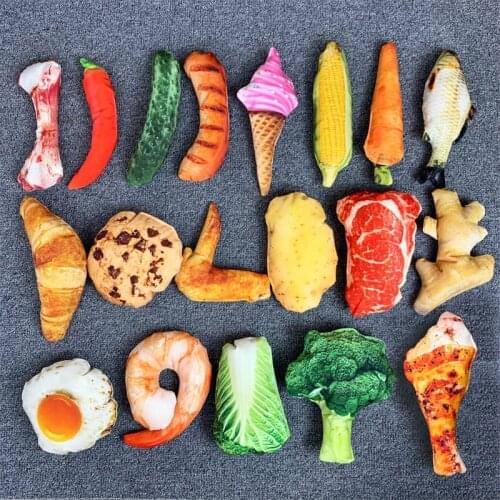 Lifelike Feed Pet-Toy Dog Cat Molar Resistant Clean Interactive Cute Pullable Feed Dog Toy Cat Toy Big Bones Chicken Leg Meat