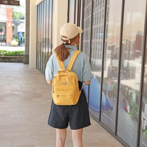 2020 New Fashion Small Backpack Good Quality Canvas Backpack Women Anti Theft Backpack School Bags Travel Backpack Girls Mochila