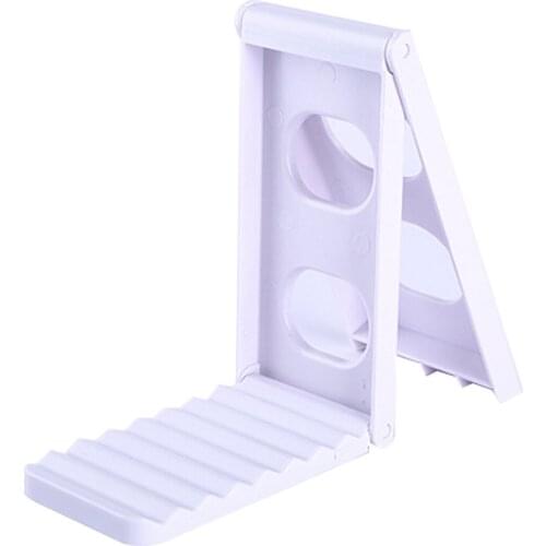 Pot Spoon Holder Foldable Plastic Pan and Pot Lid Organizer Rack Holder Pot Cover Holder Storage Rack with Drip Pad