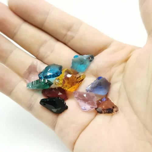 11X16mm 10pcs/lot Crystal Drop Pendant Plated Glass Teardrop Beads DIY Crafts Material Suppiler Jewelry Accessories
