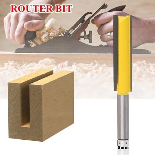8 Shank Lengthened Straight Router Bit Lengthened Straight Knife Flush Trim Pattern Router Bit Knife For Wood