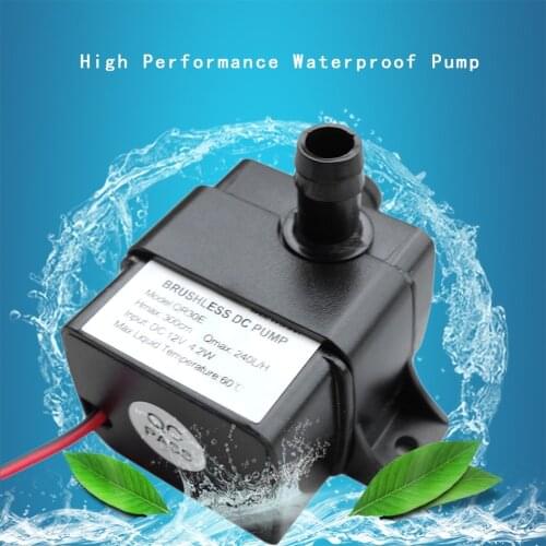 High Performance QR30E DC 12V 4.2W 240L/H Flow Rate CPU Cooling Car Brushless Water Pump Waterproof Brushless Pump