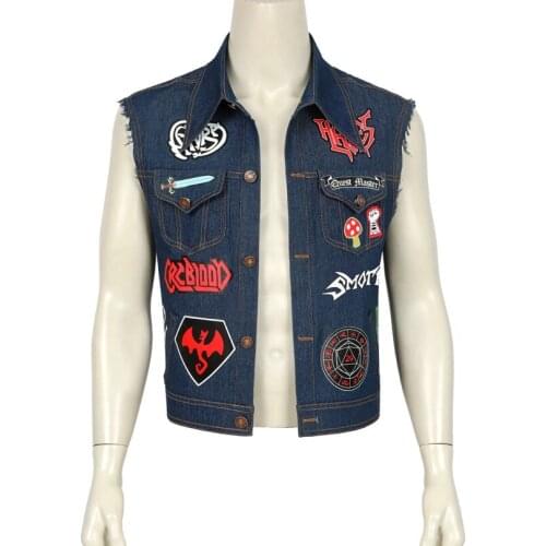 Adult Man Onward Barley Lightfoot Vest Pins Cosplay Adults Costume Fashion Outer Wear