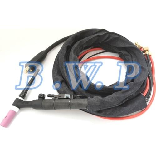 WP-18FV TIG Welder Torch 4M Cloth Cover Gun Electricity Gas Hose Seperated Type 35-50 Connector M16*1.5 Nut