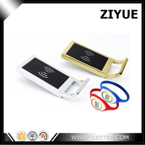 ZIYUE Silver Chrome RFID Digital Electronic Gym Swimming Pool Swipe Card Locker Lock with Handle EM1290