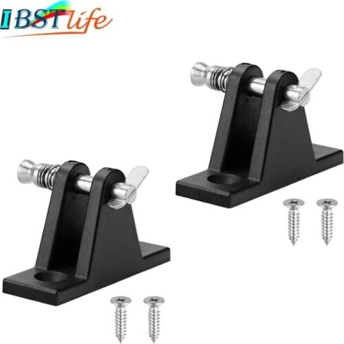 2PCS Kayak Canoe Dinghy Nylon Deck Hinge Mount with Quick Release Pin Bimini Top Fitting Boat Cover Bimini Sprayhood Canopy