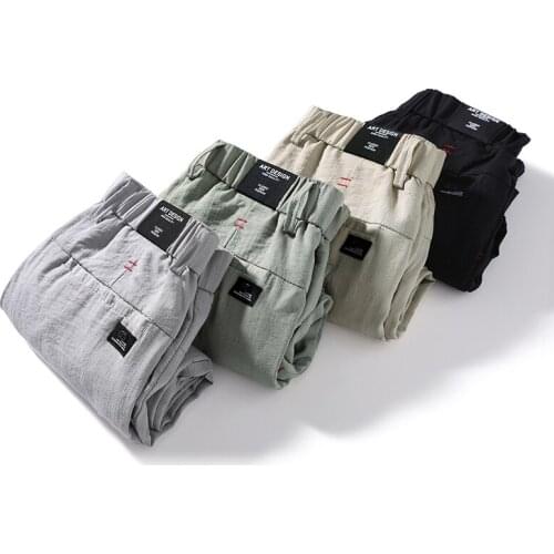 4 Colors Summer Classic Mens Casual Pants 2021 New Fashion Slim Fit Stretch Light Thin Trousers Male Brand Clothing 28-38