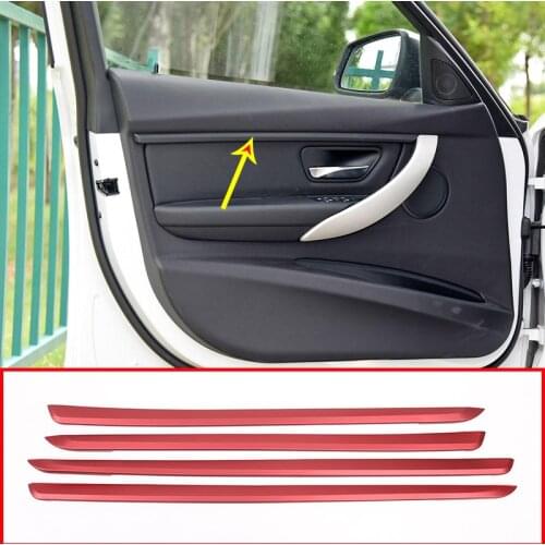 ABS Car Styling Interior Door Decoration Strips Trim for BMW 3 Series f30 2017 2018 2019 Car Interior Accessories 3 Styles