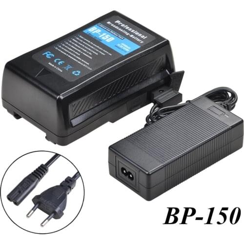 10400mAh BP-150 V-Mount / V-Lock Battery with USB Port and LED Light + D-Tap Adapter Charger