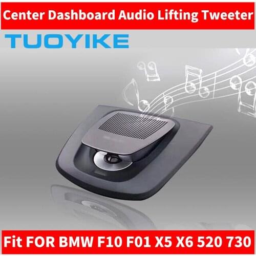 Car Center Central Dashboard BO Style Tweeter Speaker Up-down For BMW F10 F18 F15 F16 F01 E70 5 / 7 Series X5 X6 Audio Lifting
