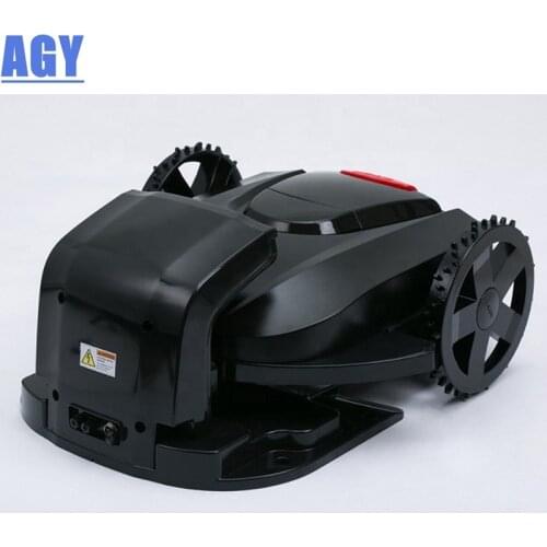 AGY APP control robotic cordless lawn mower with brush motor 24v