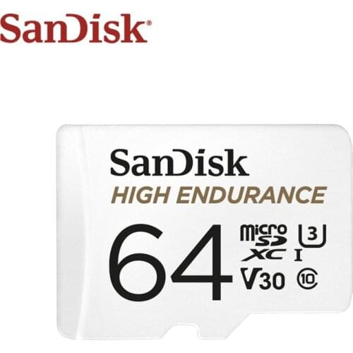 100% Original SanDisk Memory Card 32GB 64GB Class 10 High Endurance Video Monitoring V30 micro SD Card 100MB/s TF Card Microsd