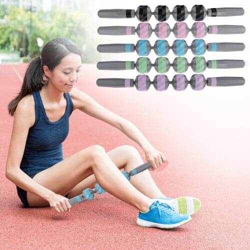 Massage Yoga Fitness Body Muscle Roller Messager Relax Roller Gym Trainer Tools Deep Tissue Time-saving Relaxation