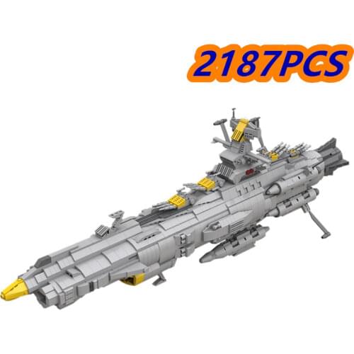 MOC-48193 Warship Space Series Space Warship Ship Yamato Famous High- techBuilding Blocks Toy Space Ship Kids Gift Bricks Set