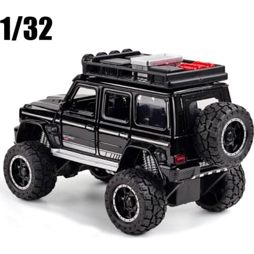 High Simulation New 1:32 Big Wheels G700 SUV Diecast Metal Toy Car Model Vehicle Sound Light Pull Back Car Collection Kids Toys