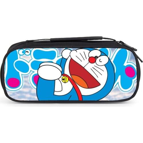 Cartoon Doraemon Children Pencil Bags Students Functionary Pen Bag Boys Girls School Supplies Sotrage Bags Kids Wallet Gift