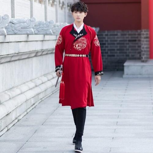 Men women hanfu costume cosplay clothes male Chinese ancient warrior robe Ming dynasty dress TV Film Stage Performance Outfit