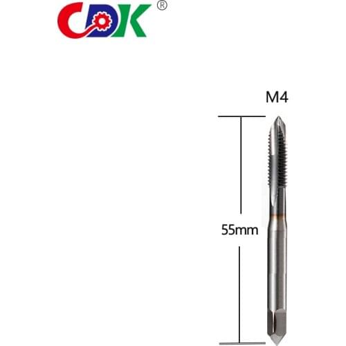 One pcs M4 Spiral Point Straight Fluted Hand Screw Thread Hand Tap Drill Set Metric Plug