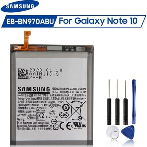 Original Samsung Battery EB-BN970ABU For Samsung Note10 Note 10 5G version Genuine Battery 3500mAh Note10 5G Battery