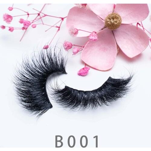 Top Quality False Eyelash Vendor 100% Real Mink Eyelashes Custom Package Mink Strip 3D Wholesale 25mm Mink Eyelash
