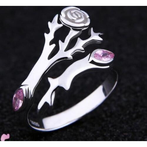 Puella Magi Madoka Magica Kaname Madoka 925 Sterling Silver Ring