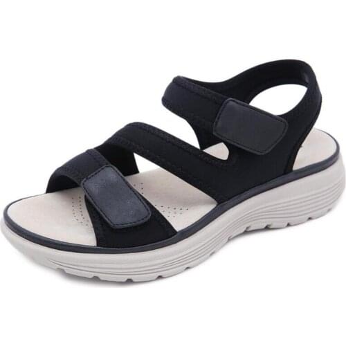 Wedge Sandals For Women 2021 Versatile Fish Mouth Large Size sandalias For Women Trendy Lightweight sports style Summer shoes q1