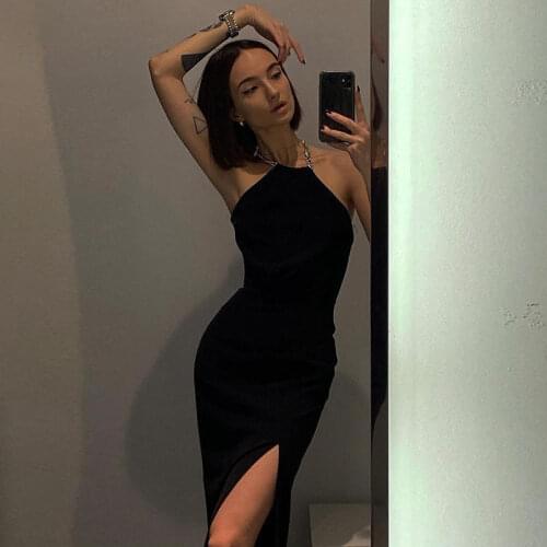 Sexy Bandage Dress 2021 Summer Womens Black Bodycon Dress Off Shoulder Ladies Sexy Club Party Dress High Quality Outfits